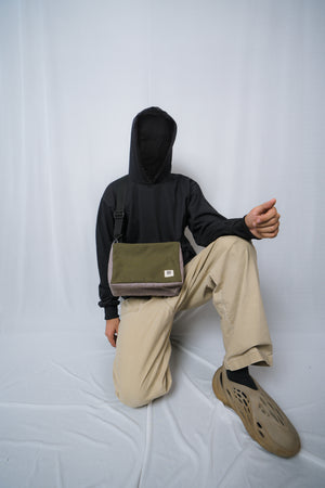 Olive-Cookie Carton Crossbag