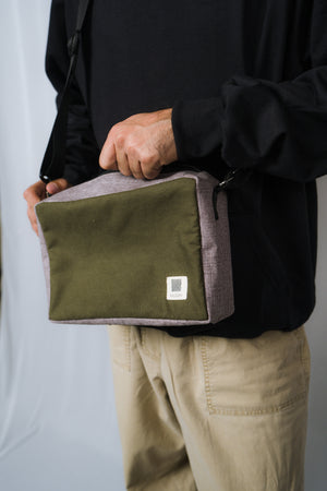 Olive-Cookie Carton Crossbag