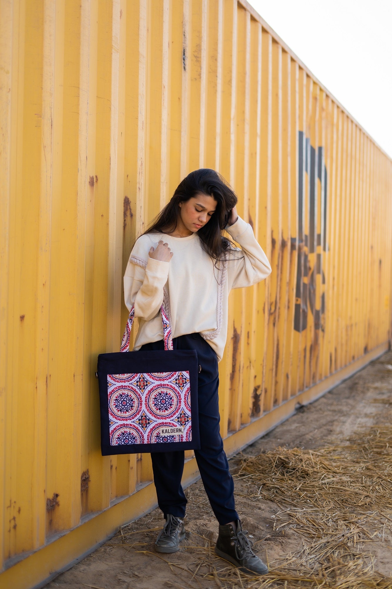 Sachakra Tote Cross Bag