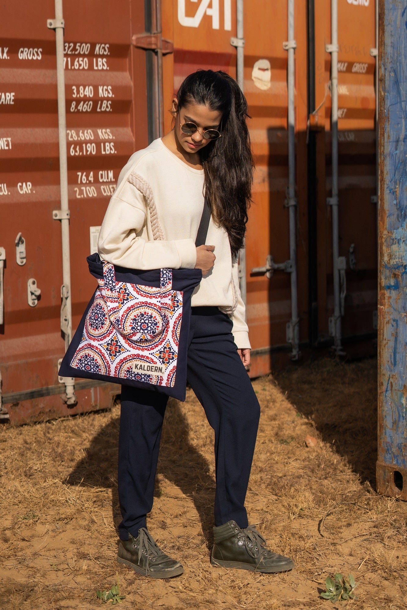 Sachakra Tote Cross Bag