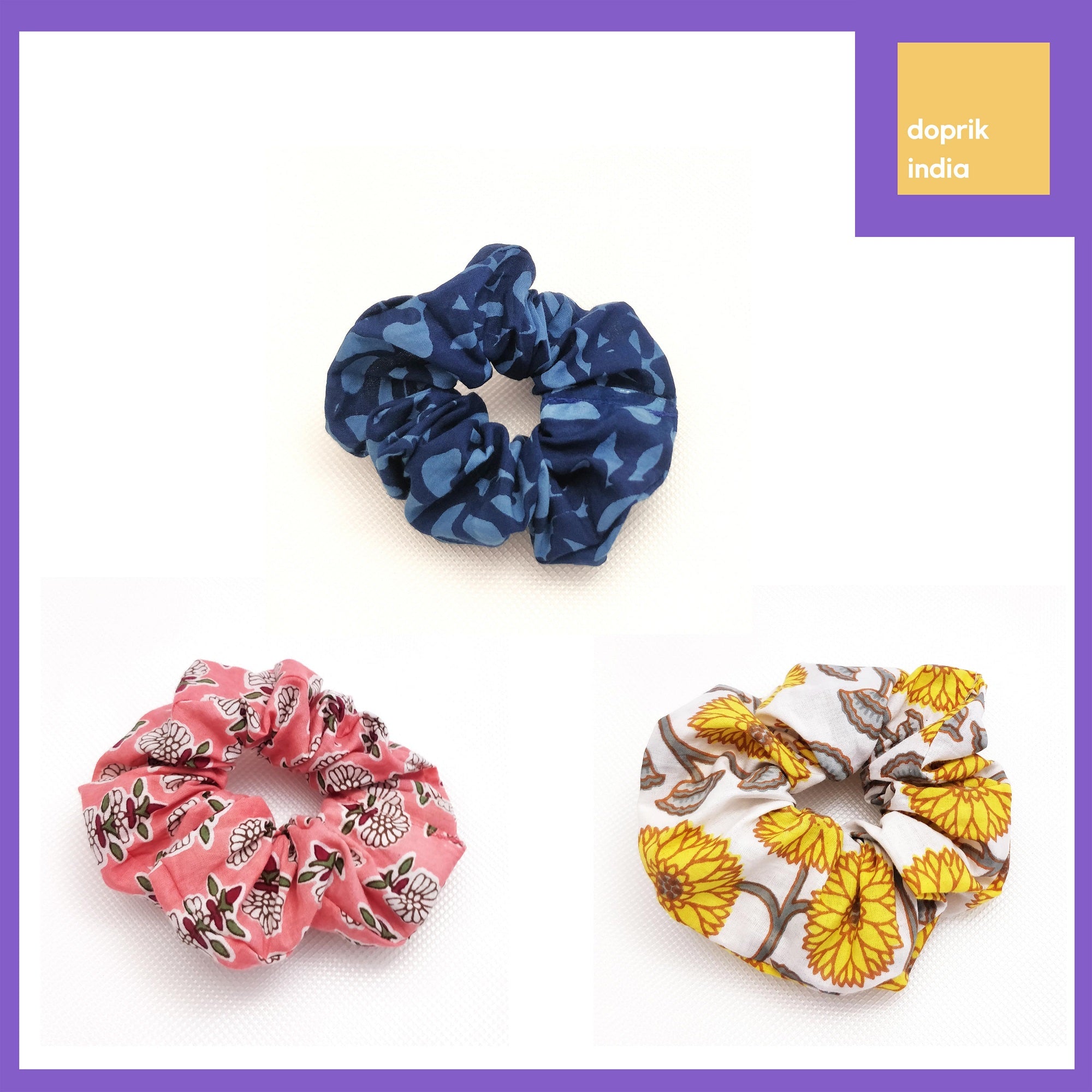 Pack of 3 Assorted Scrunchies